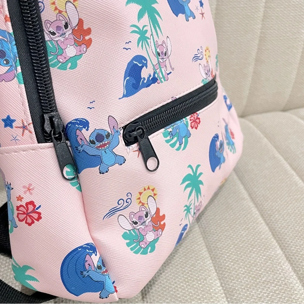 NEW Disney Lilo & Stitch Angel Pink‎ Tropical Mini Backpack NWT